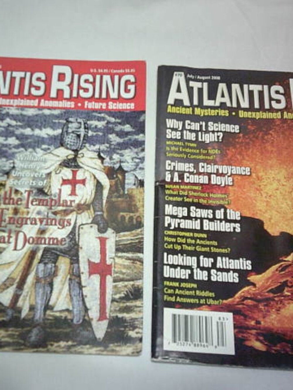 LOT 2 RARE VTG MAGAZINES ATLANTIS RISING #54F ANCIENT MYSTERIES FUTURE SCIENC